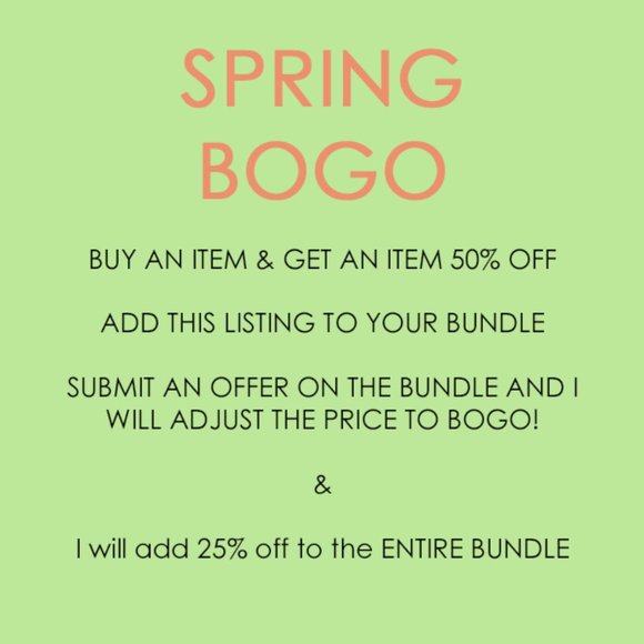 SALE!!! CLOSET BUNDLE DEAL!!! - BOGO - BUY ONE GET ONE 50% OFF - Picture 1 of 2